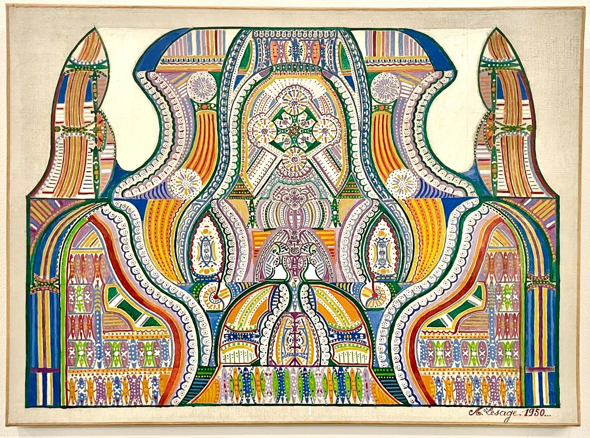 © Augustin Lesage, Sans titre, huile sur toile 49,4x67,5cm, 1950 © Ville de Béthune